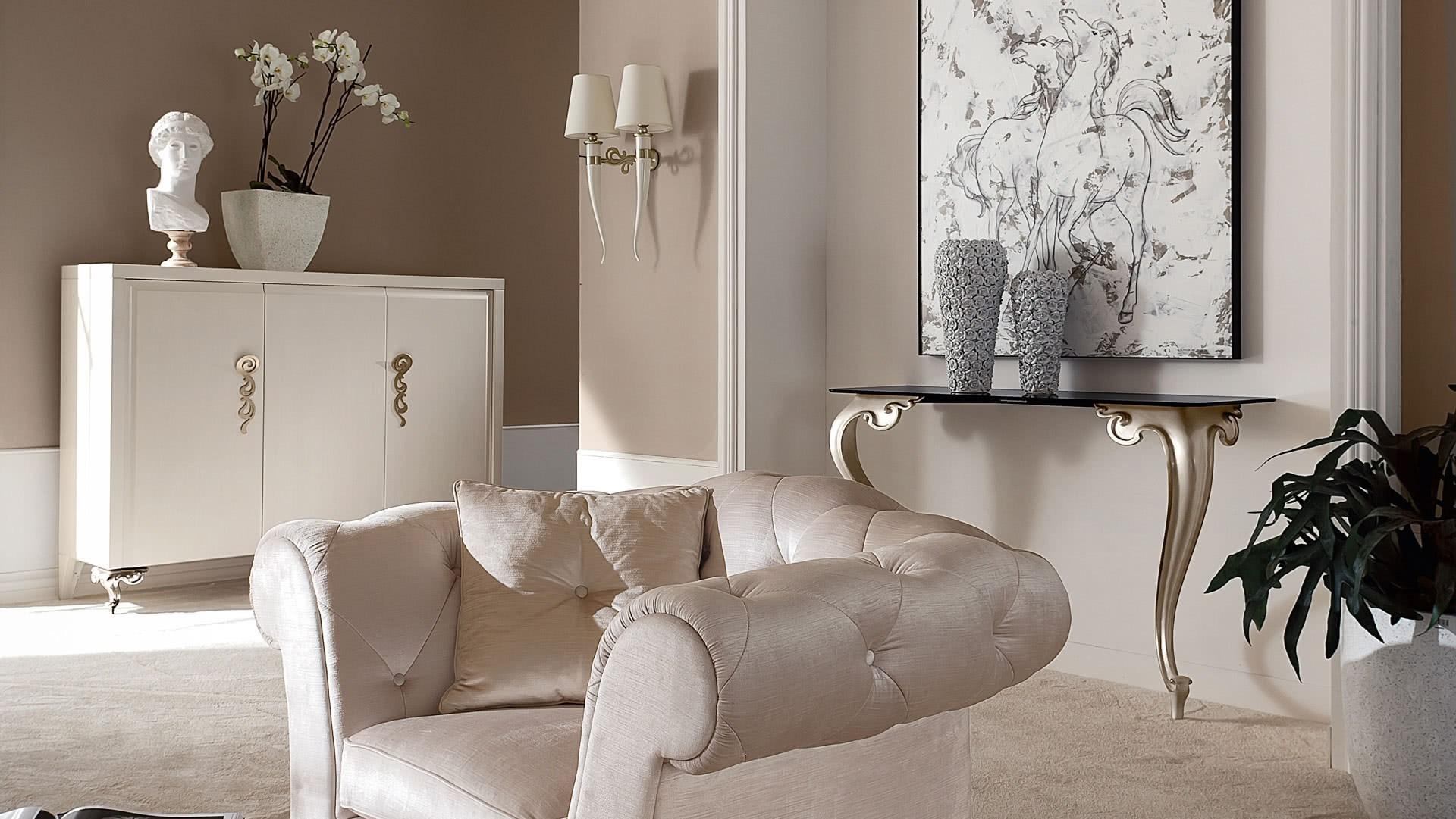 Wooden highboard with doors | George by Cantori