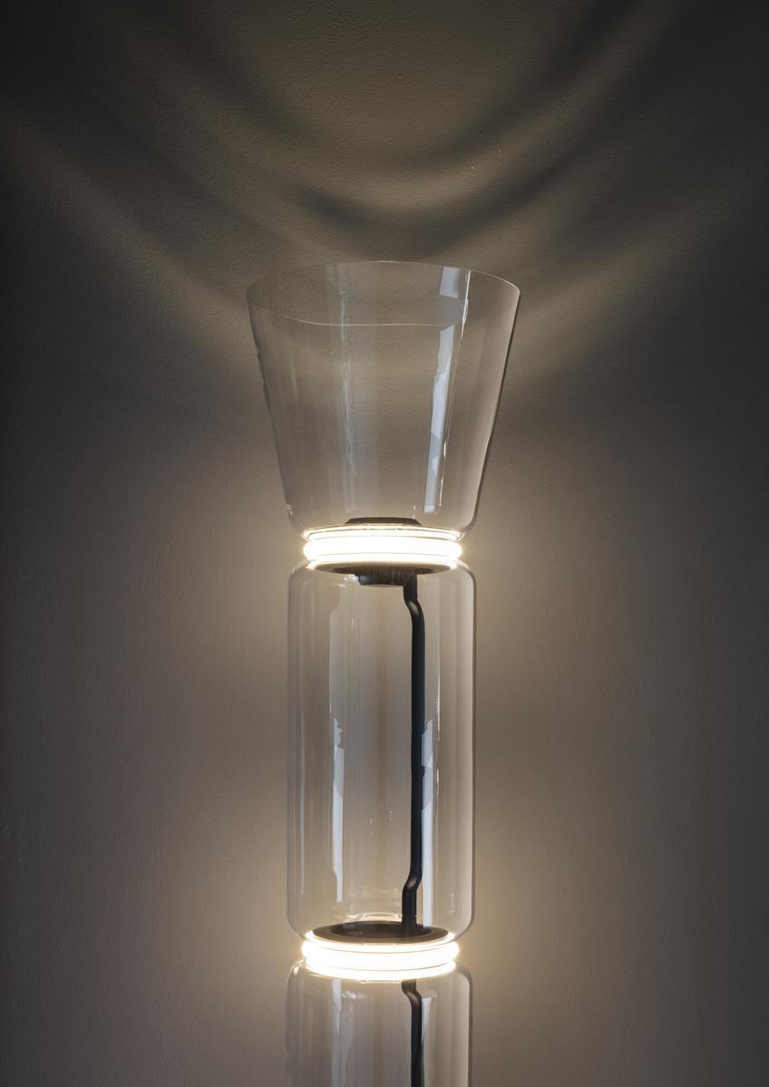 LED Blown crystal floor lamp | Noctambule Cone by Flos