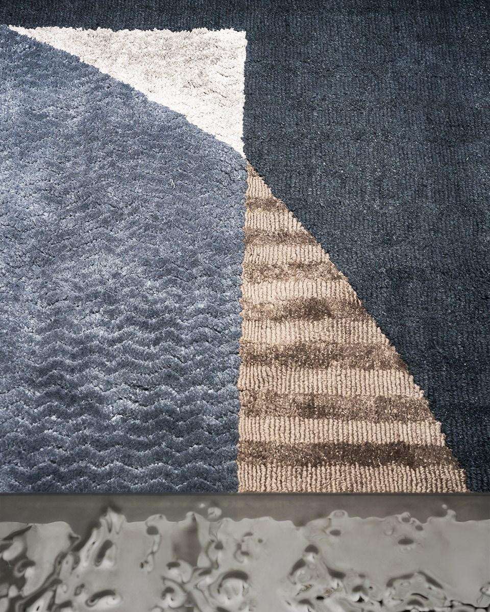 Handmade rectangular rug | Borderland by Baxter