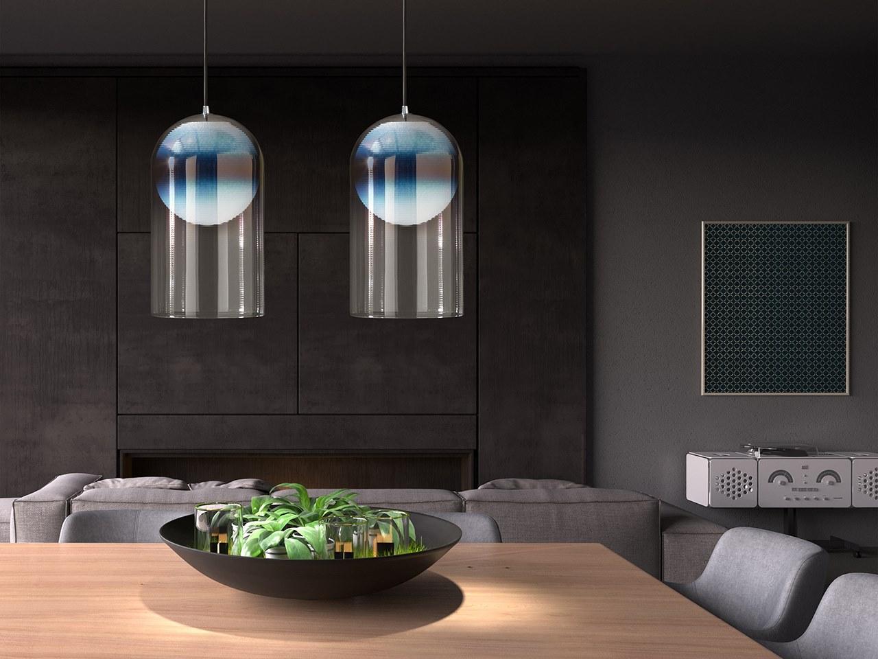 LED direct light blown glass pendant lamp | Marta by Italamp