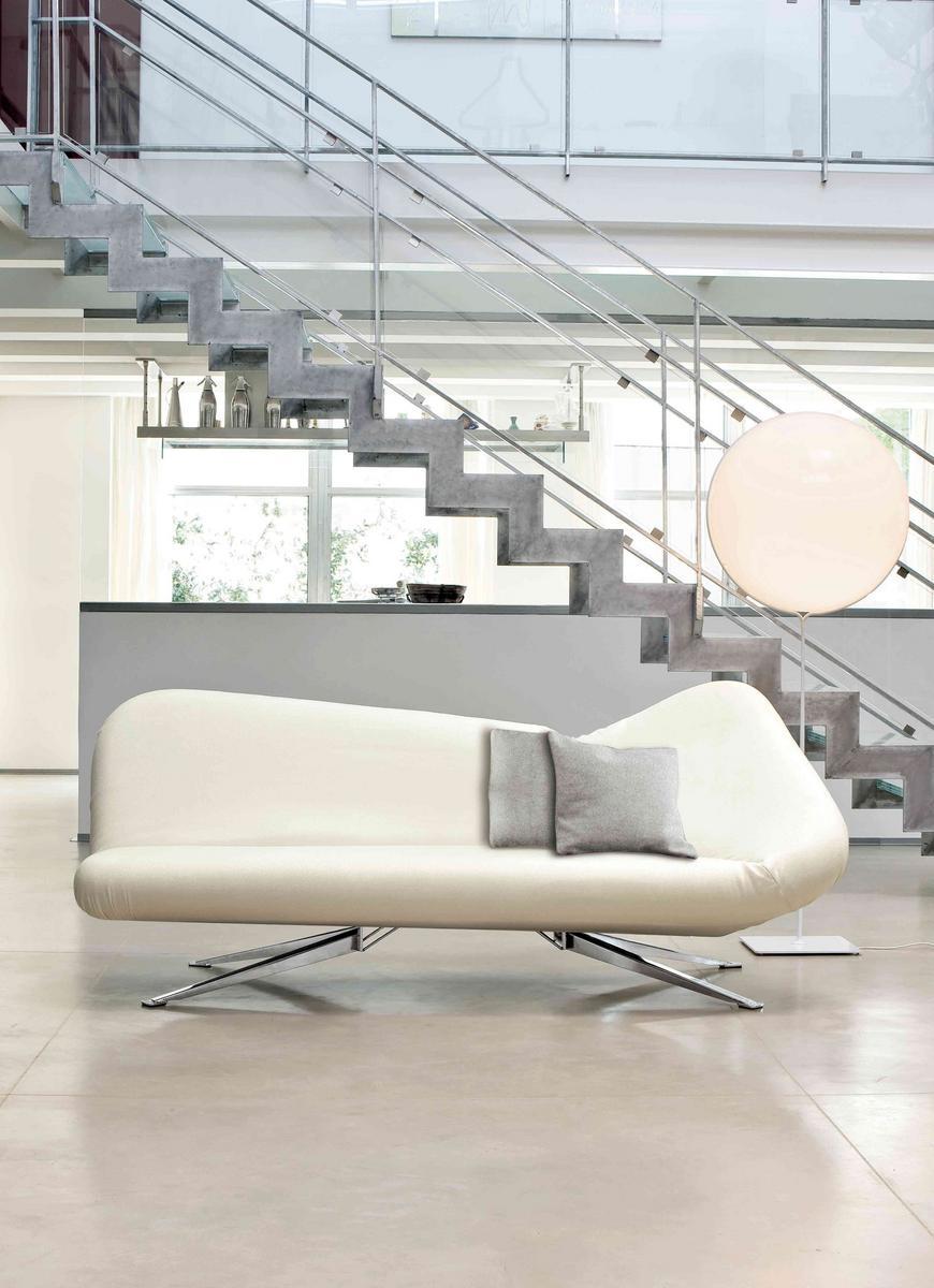 Upholstered fabric day bed | Papillon by Bonaldo