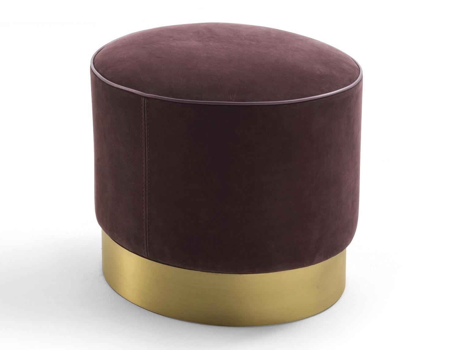 Round fabric pouf | Joey by Frigerio
