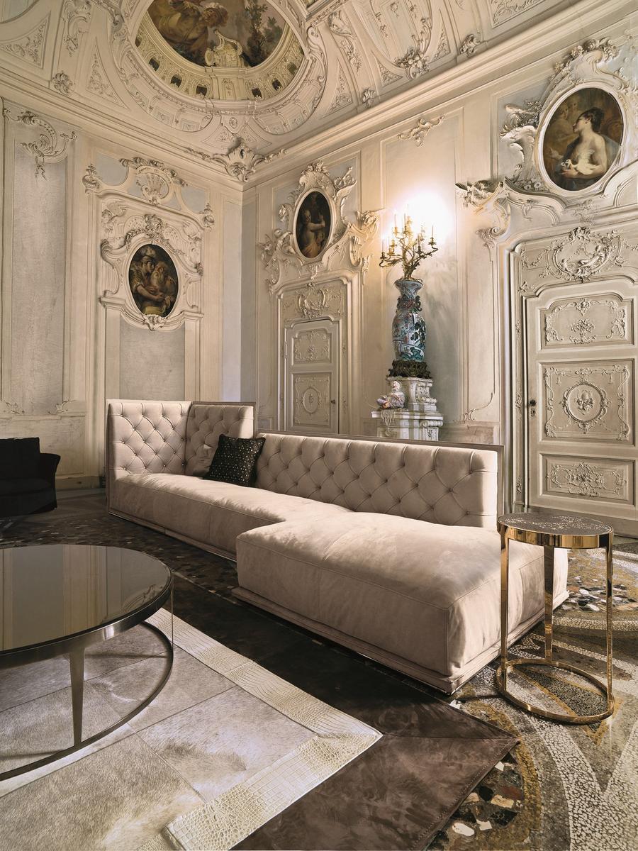 Round metal coffee table | Amadeus by Longhi