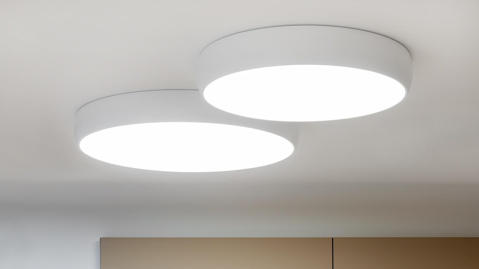 LED ceiling lamp with dimmer | Drum 70 by Arkoslight