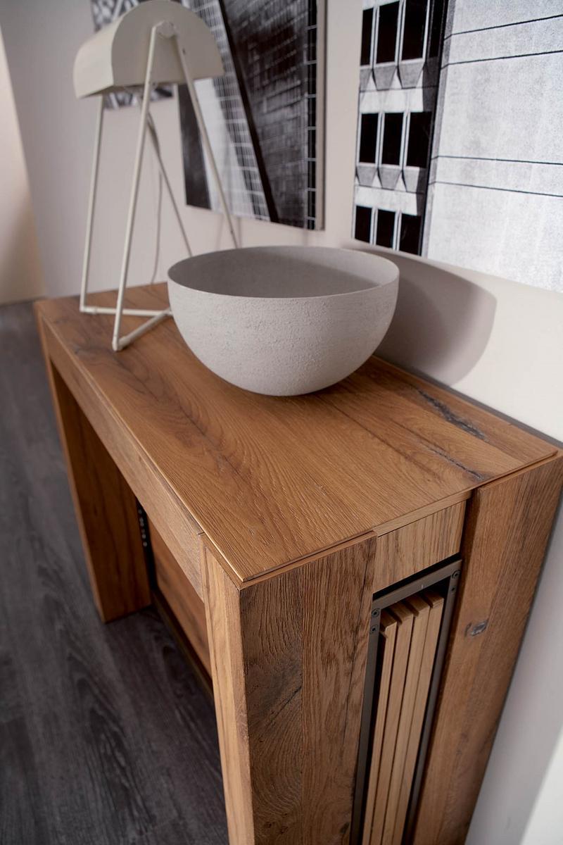 Extending wooden console table | A4 by Ozzio Italia