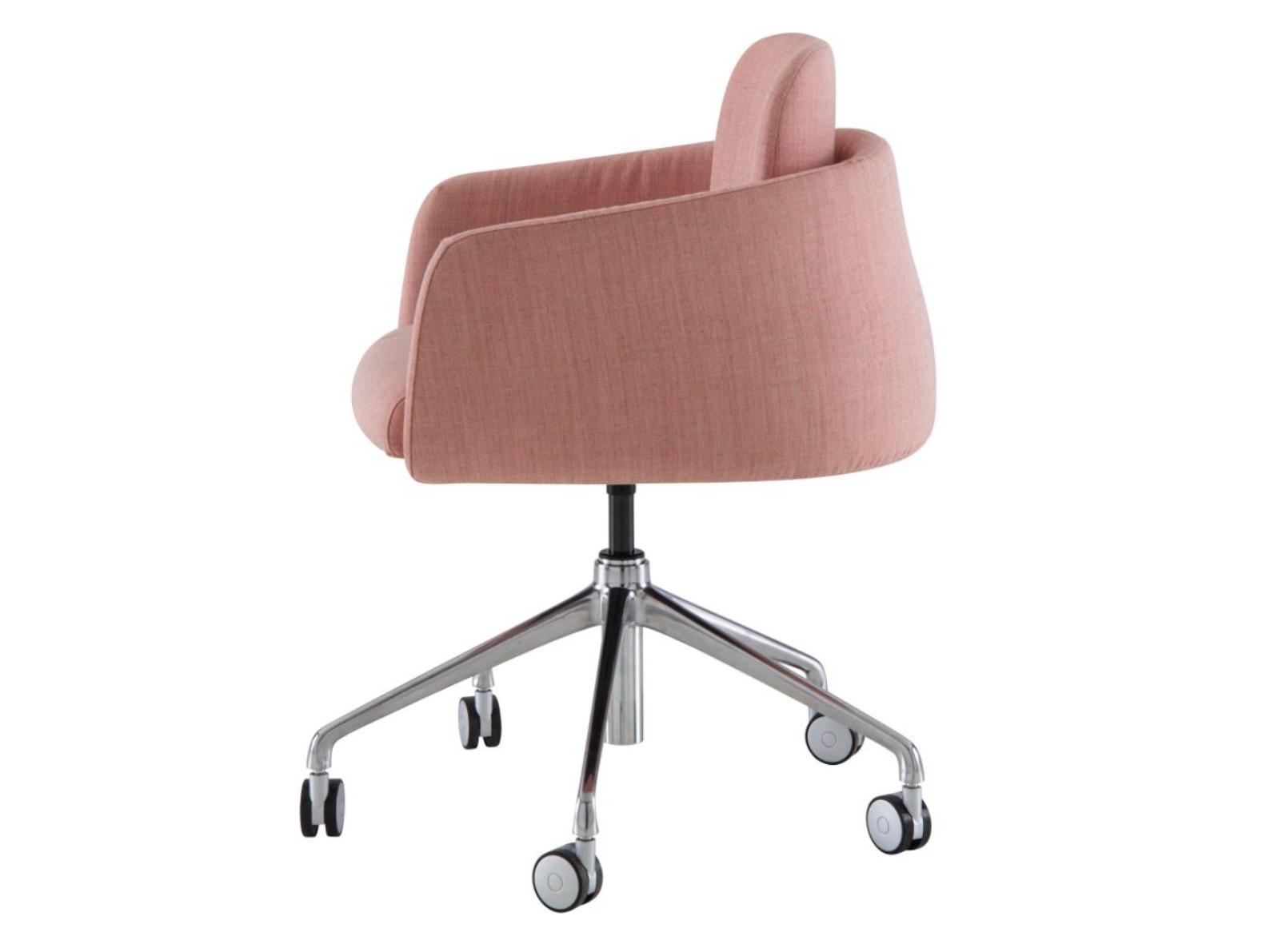 Height-adjustable fabric office chair with 5-Spoke base with castors | Tadao by Ligne Roset