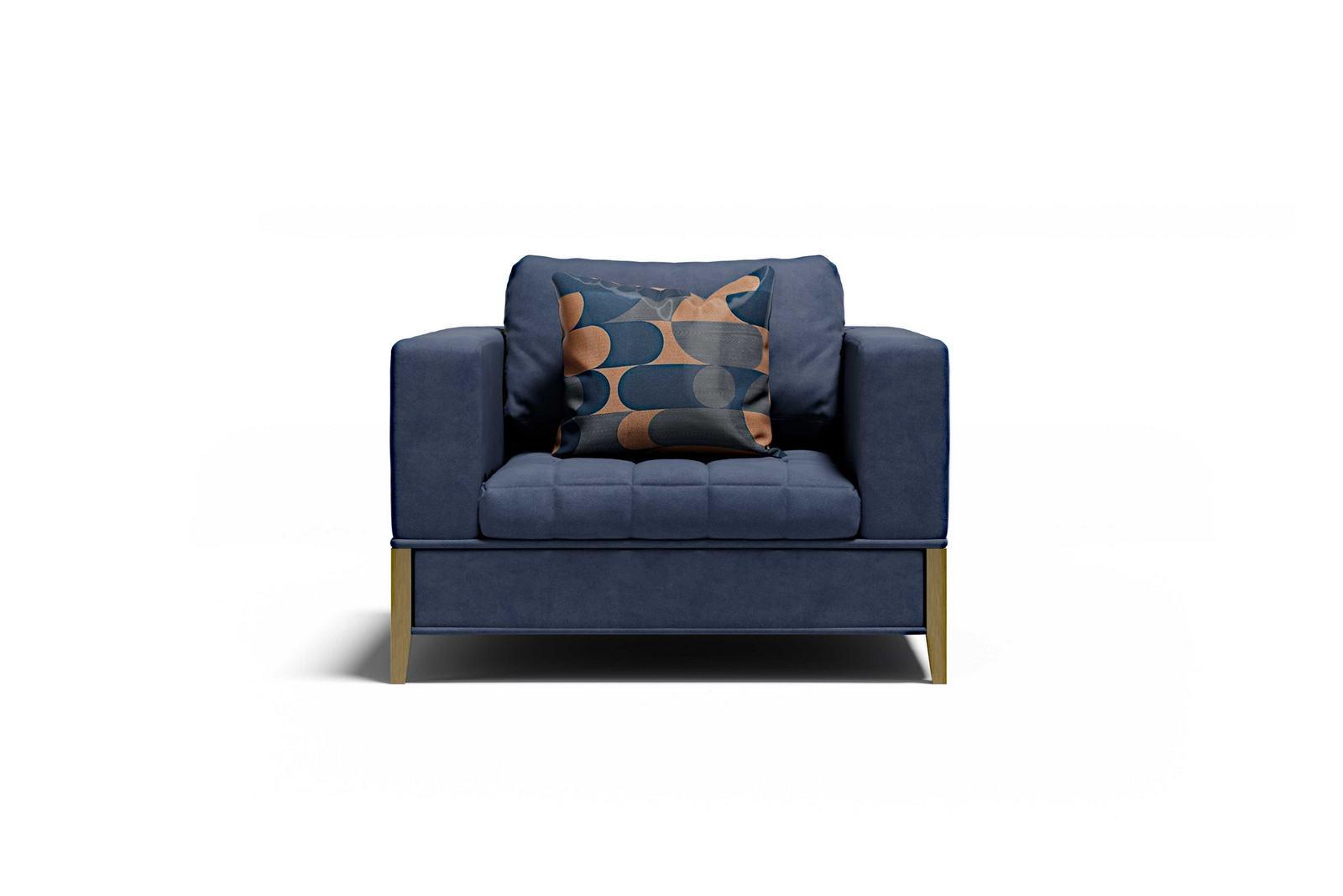 Velvet armchair with armrests | Oyster by Capital Collection