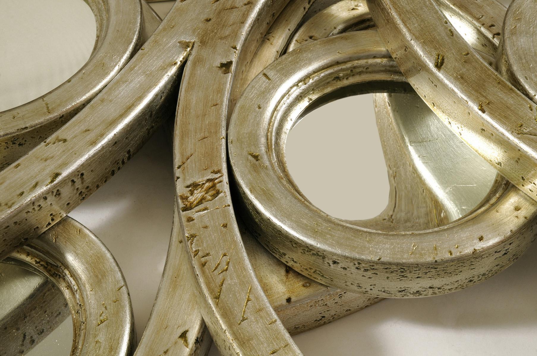 Round wall-mounted framed wooden mirror | Neapoli by Boca Do Lobo