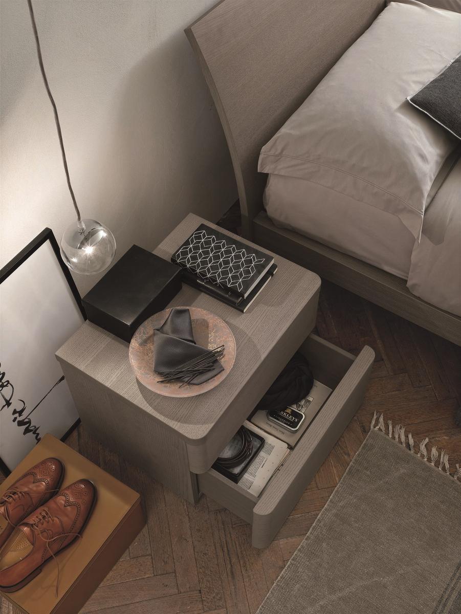 Wooden double bed | Clio by Tomasella