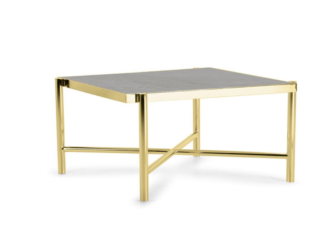 Low square ceramic coffee table | Rea by Domingo salotti