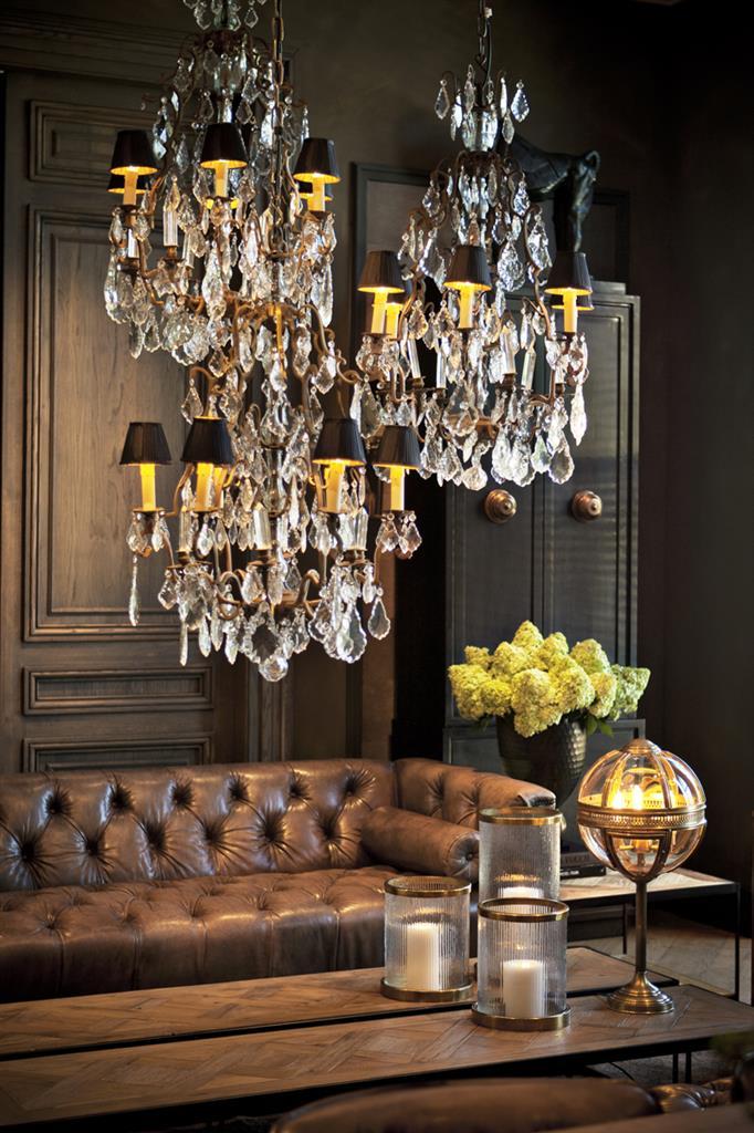 Metal pendant lamp | Chateau de Wideville by Eichholtz