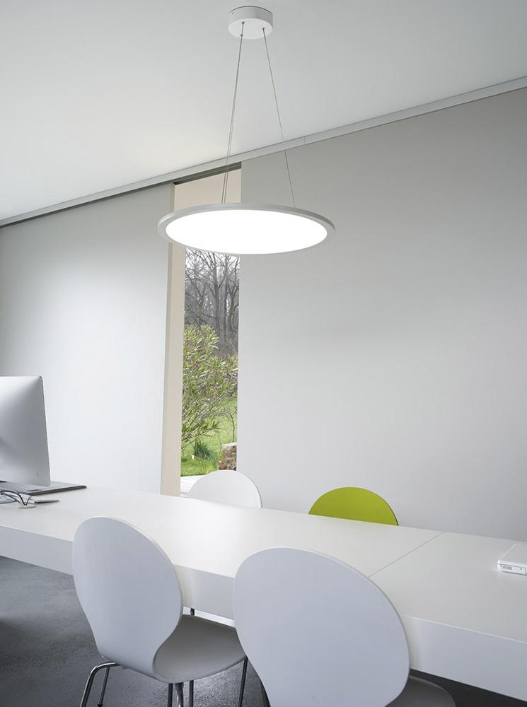 Metal pendant lamp in a contemporary style | LED Panel by SLV