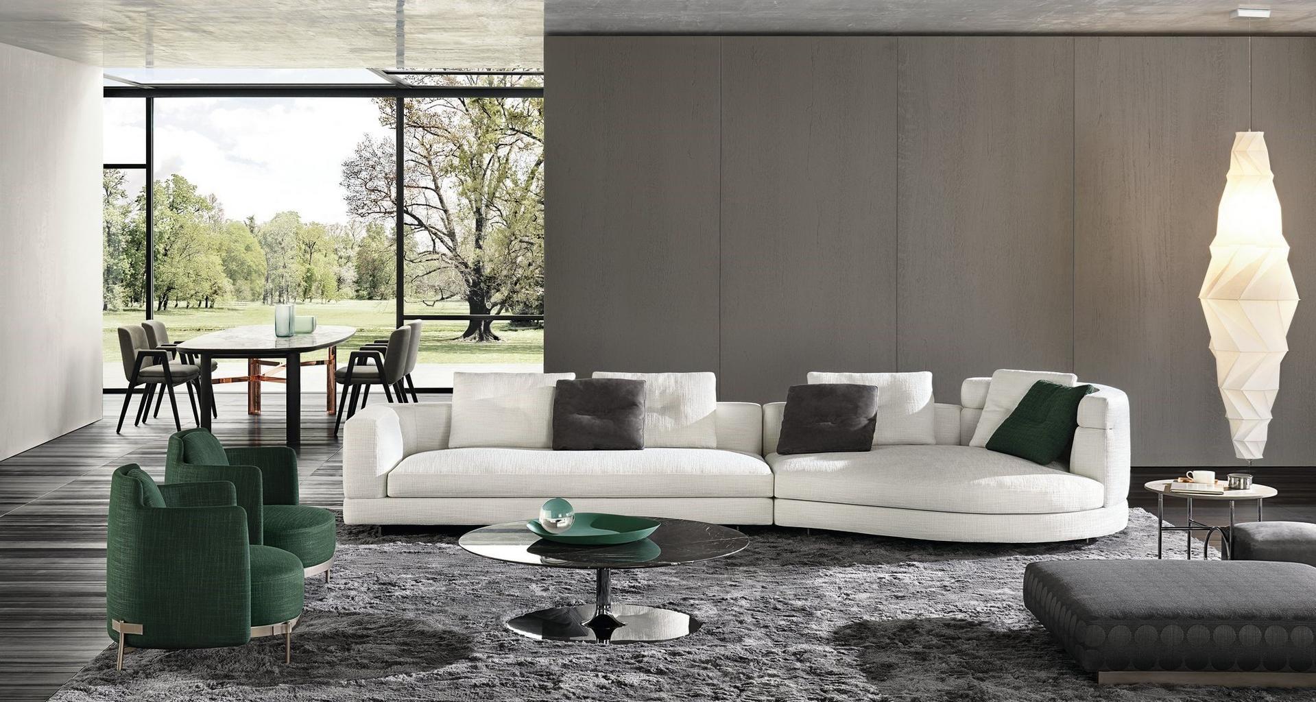Sectional sofa | Alexander by Minotti