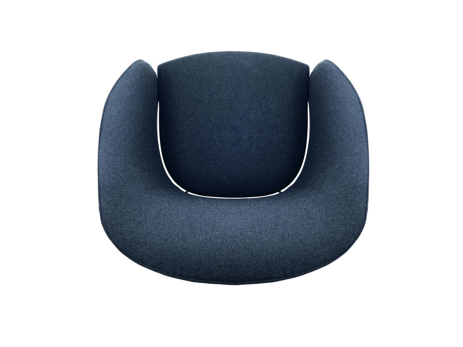 Fabric easy chair with armrests | Gloria High by Arflex