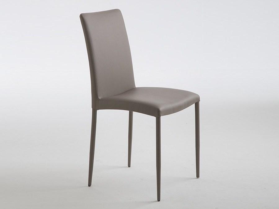 Leather restaurant chair | Nina by Riflessi