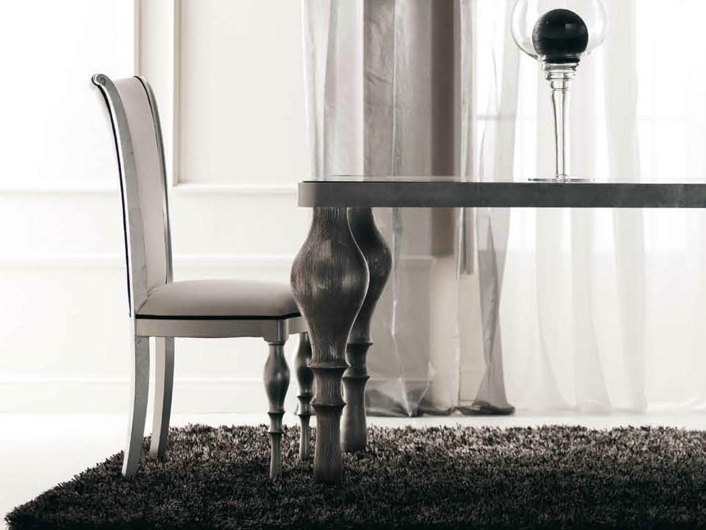 Upholstered high-back fabric chair | Zoe by Corte Zari