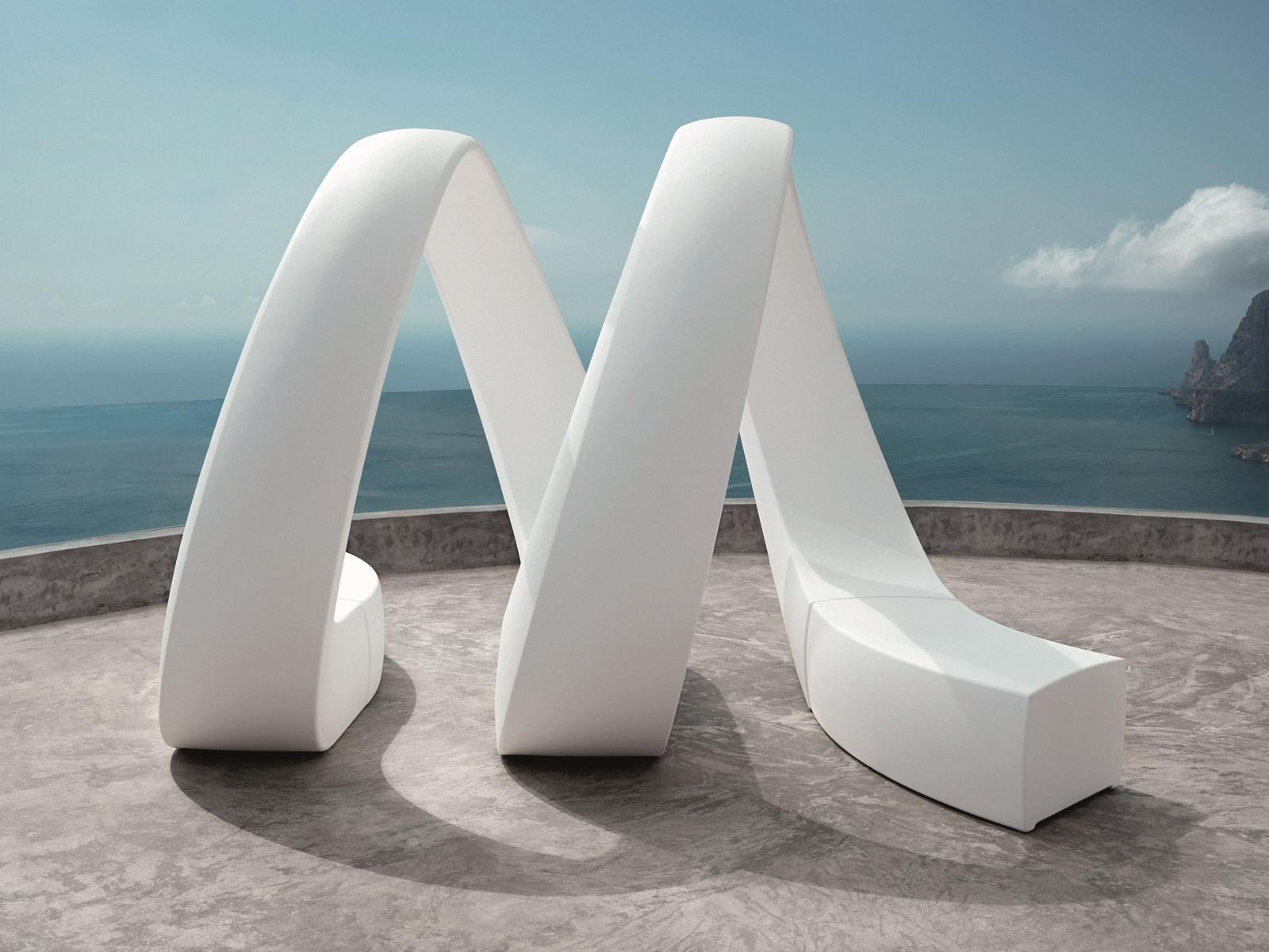 Modular polyethylene garden sofa | And by Vondom