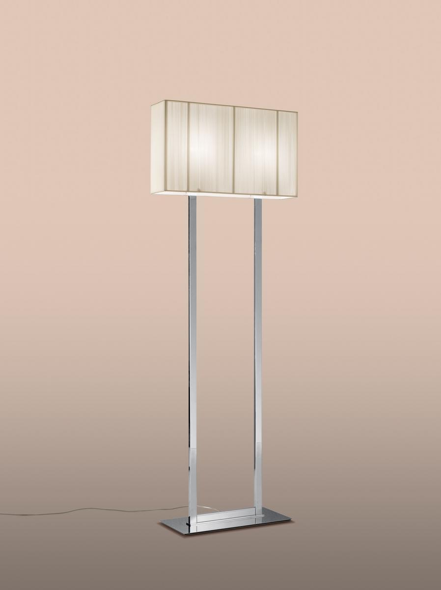 Handmade silk floor lamp | Clavius by Axolight