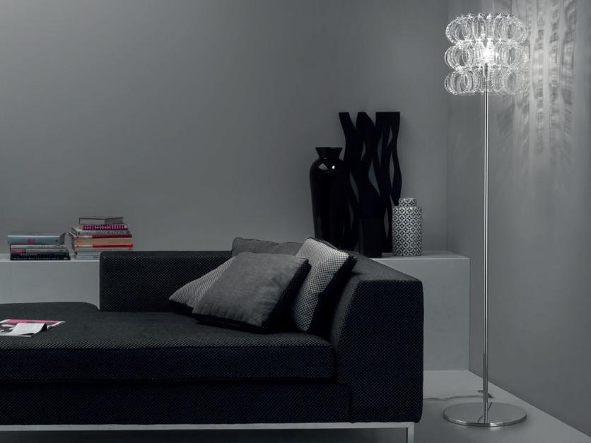 Direct light blown glass floor lamp | Ecos Pt by Vistosi