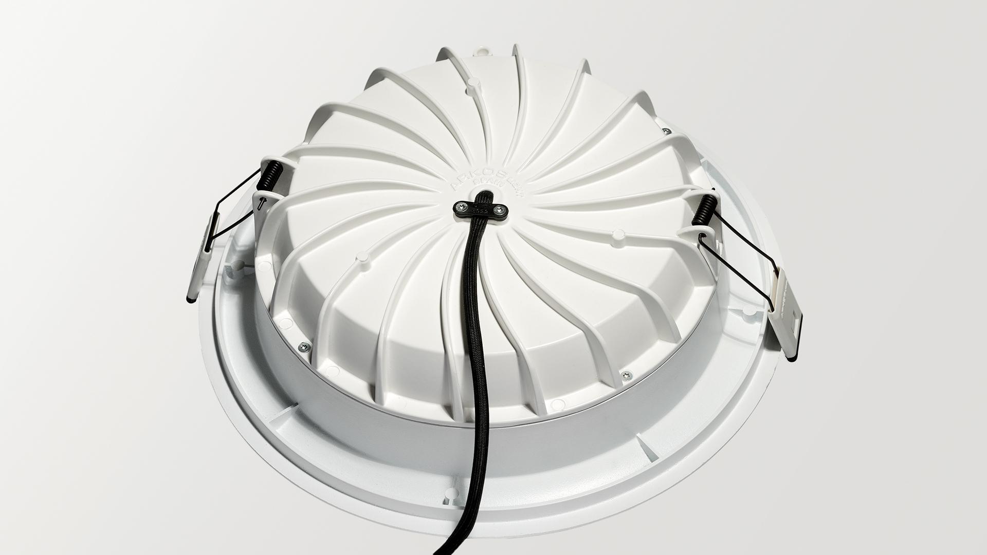 LED recessed aluminium ceiling lamp |  by Arkoslight