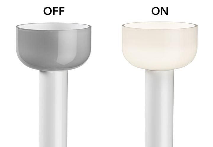 LED glass and aluminium floor lamp | Bellhop Floor by Flos