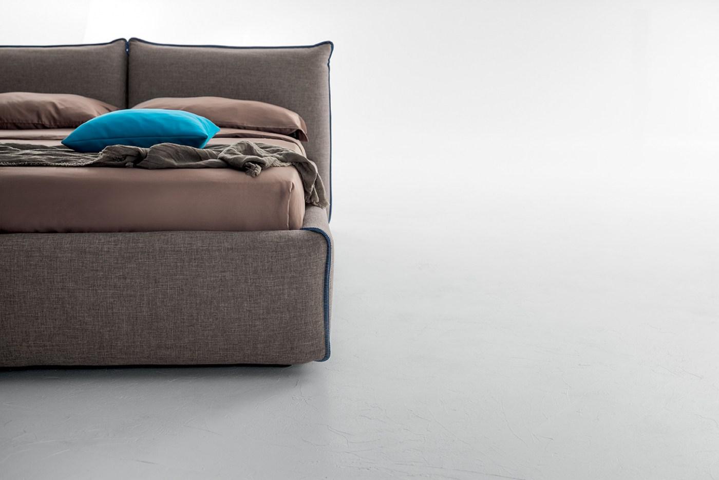 Upholstered fabric double bed | Joy by Tonin Casa