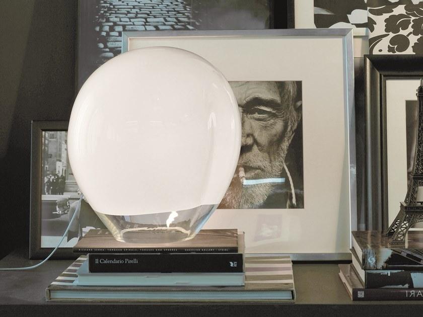 Glass table lamp | Nessa Lt by Vistosi