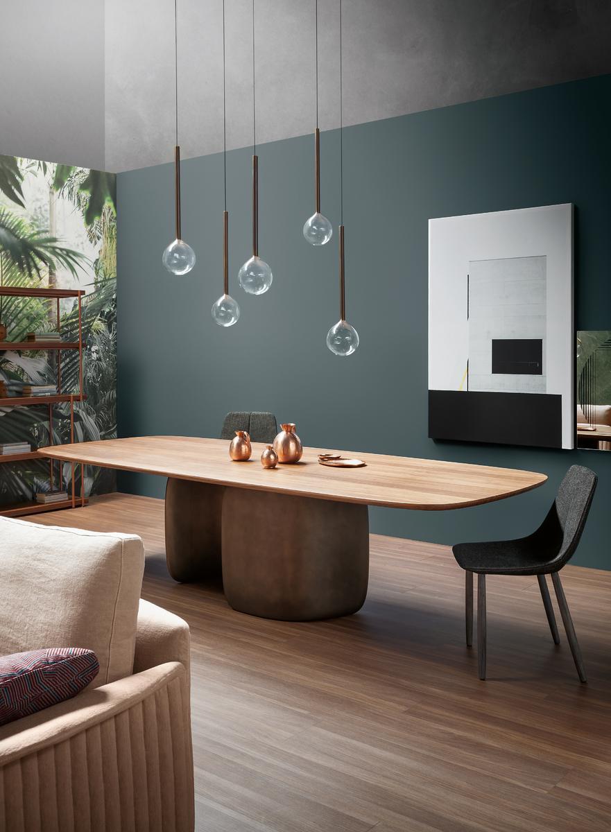 Borosilicate glass pendant lamp | Sofì by Bonaldo