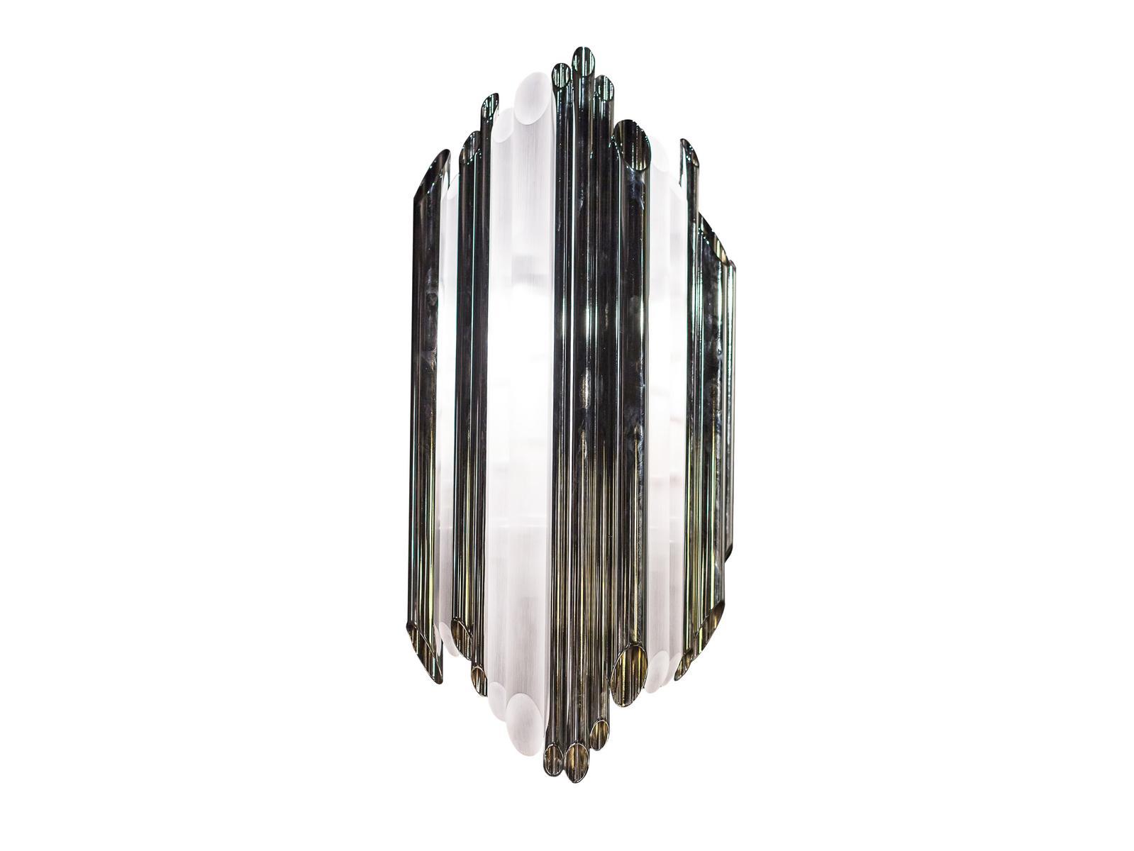 Metal and plexiglass wall light | Bach by Contardi