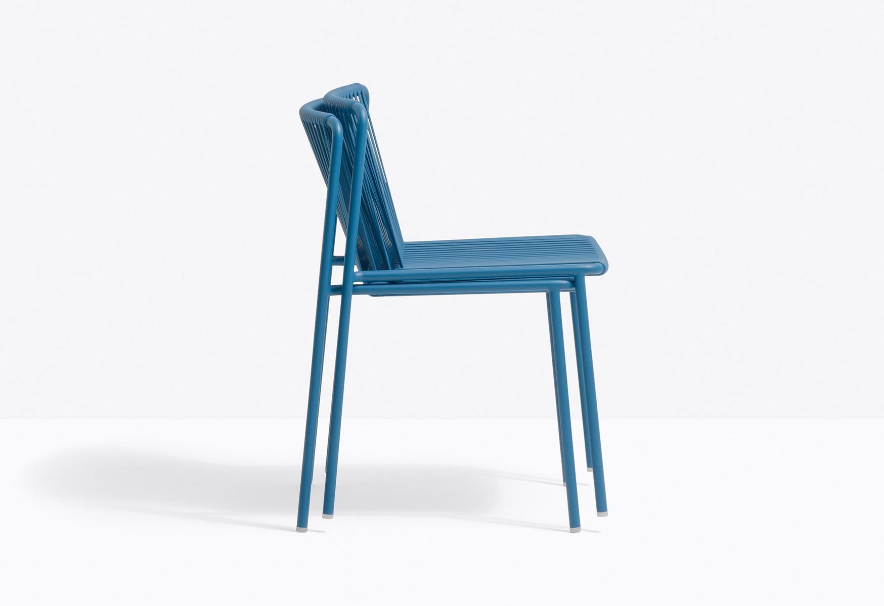 Powder coated steel garden chair | Tribeca 3660 by Pedrali