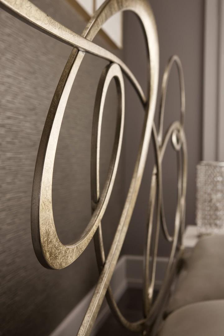 Wrought iron double bed | Ghirigori by Cantori