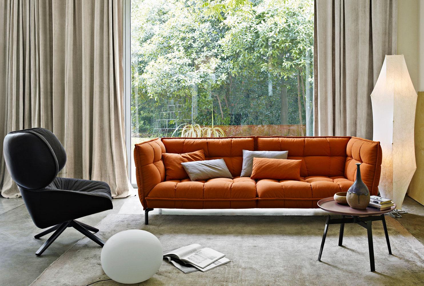 Tufted fabric sofa | Husk by B&B Italia
