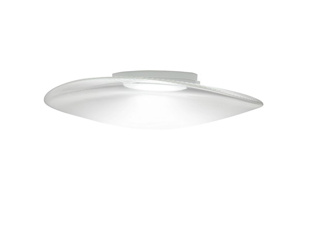 LED blown glass ceiling lamp | Loop by Fabbian