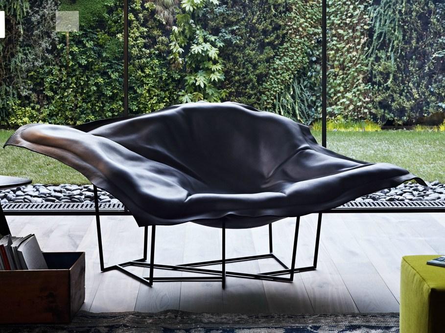 Leather armchair | Wallace by Poliform