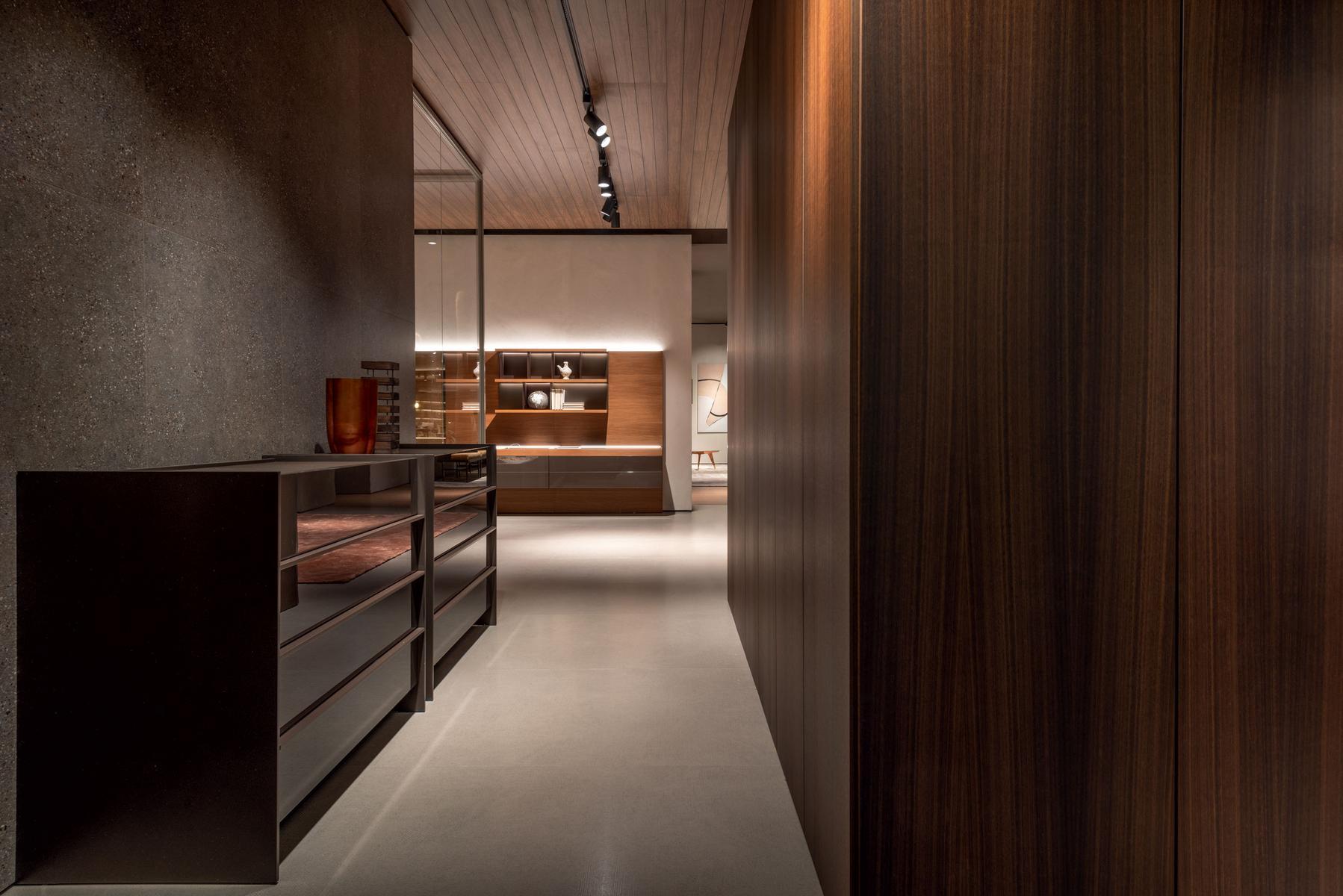 Rectangular bedside table with drawers | Casper by Molteni