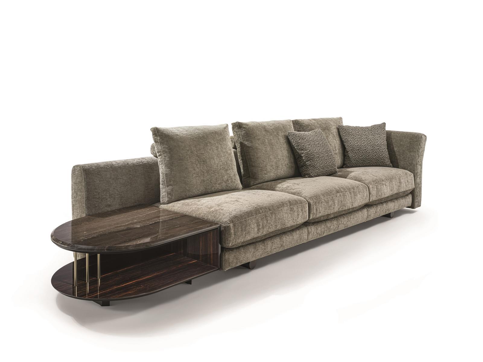 Sectional leather sofa | Riverside by Longhi