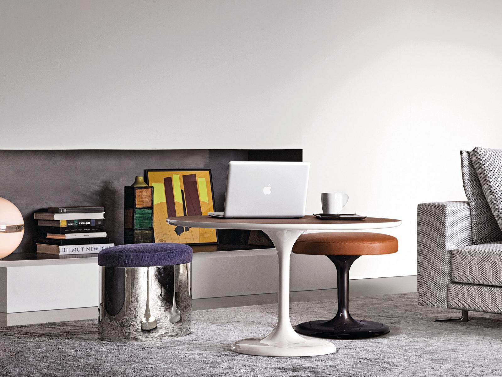 Low felt stool | Ottoman - Neto by Minotti