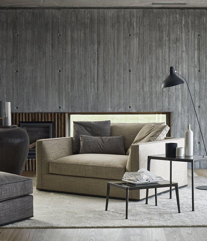 Fabric armchair with armrests | Richard by B&B Italia