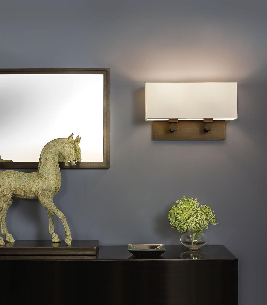 Wall lamp in steel and fabric | Park Lane Twin by Astro lighting