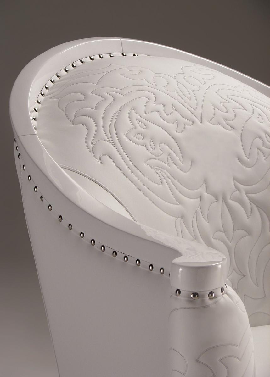 Leather armchair with armrests | Margot by Mantellassi 1926