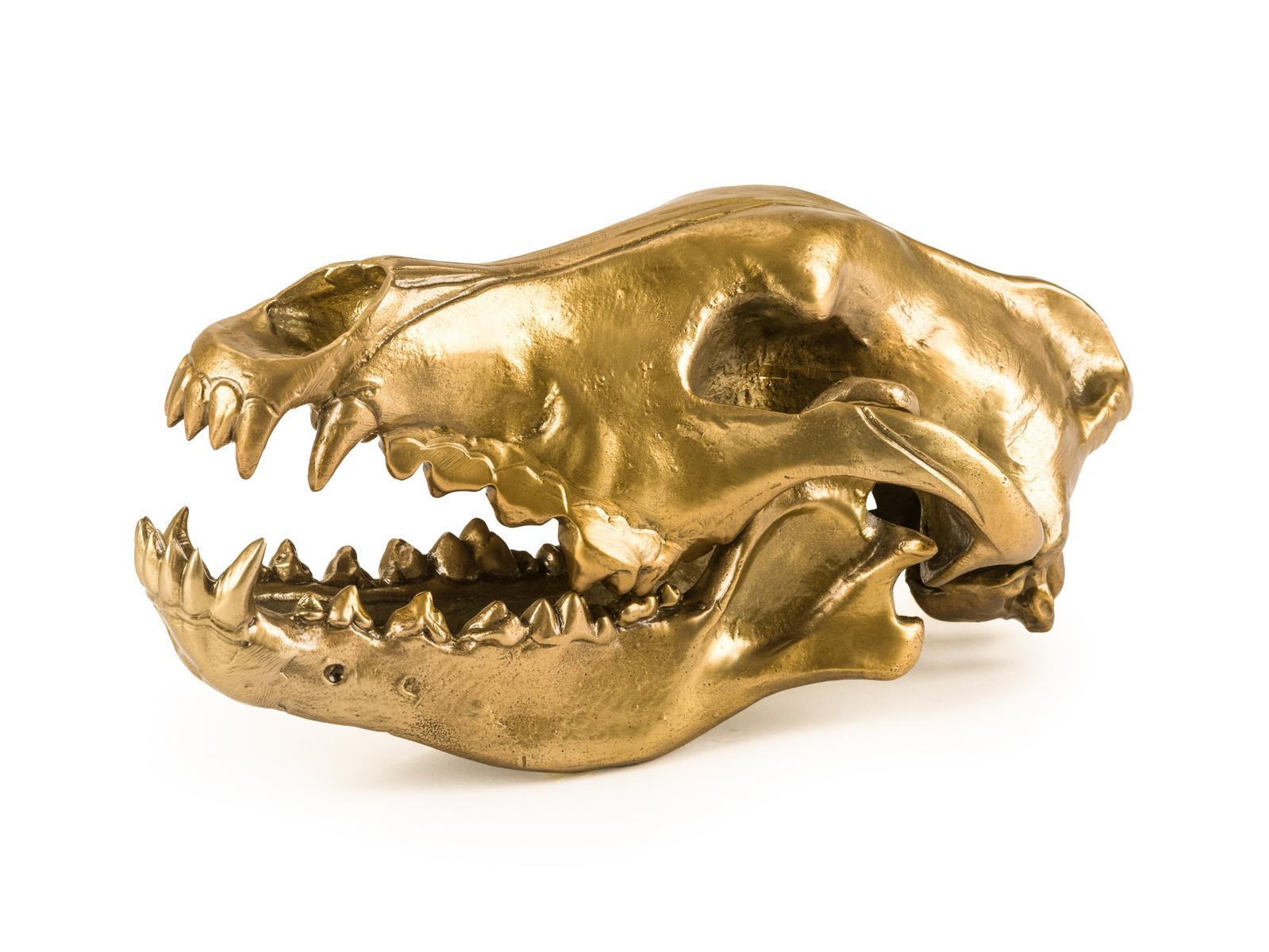 Aluminium decorative object | Wolf Skull by Seletti