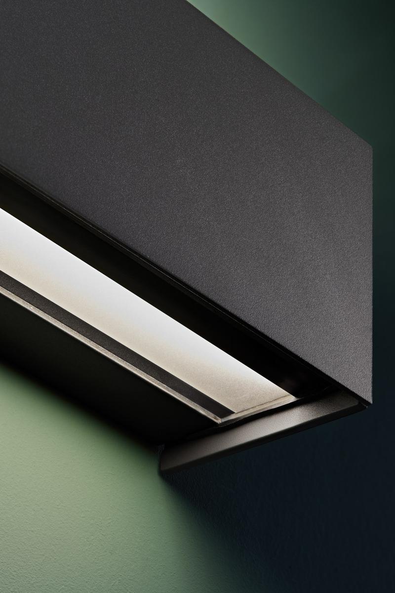 LED direct-indirect light aluminium outdoor wall lamp | Afrodita Infinite by Leds C4