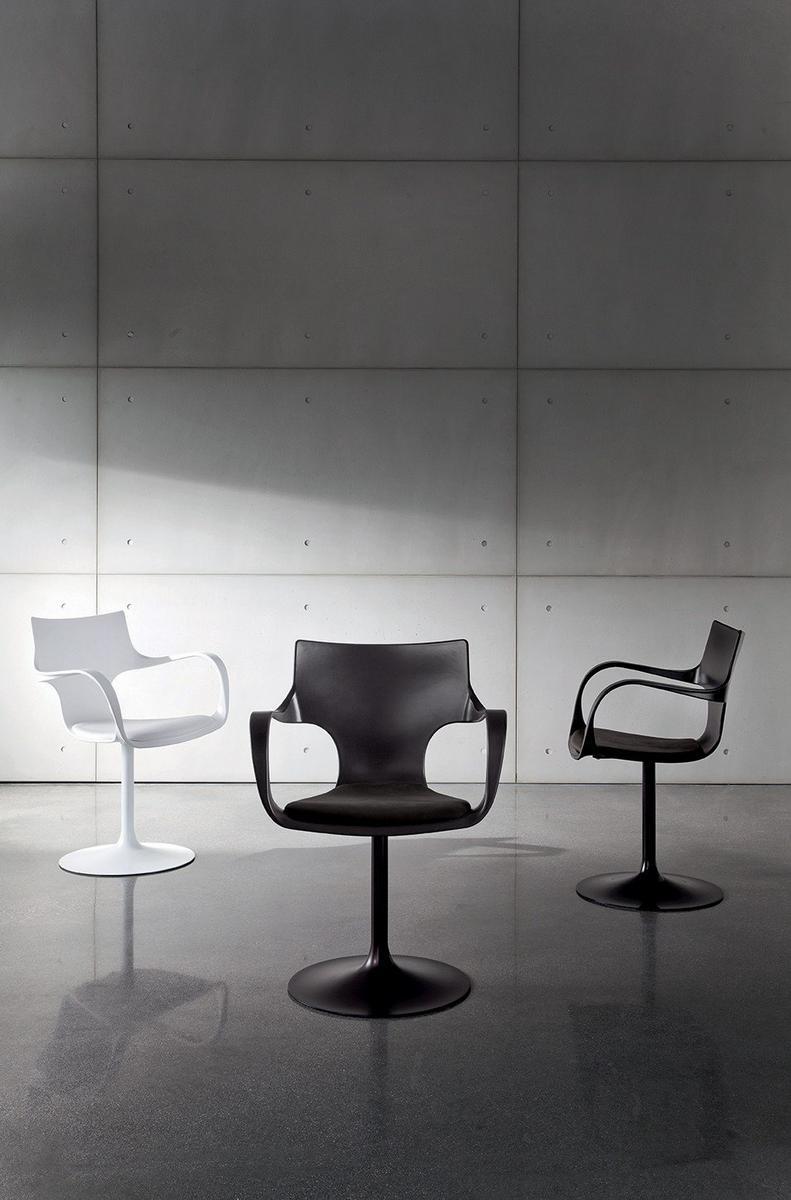 Swivel polypropylene chair | Flute by Sovet