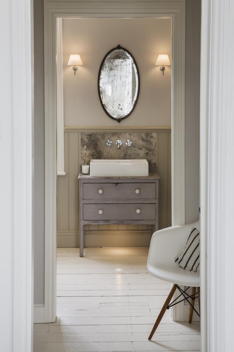 Glass and steel wall light for bathroom | Roma Switched by Astro lighting