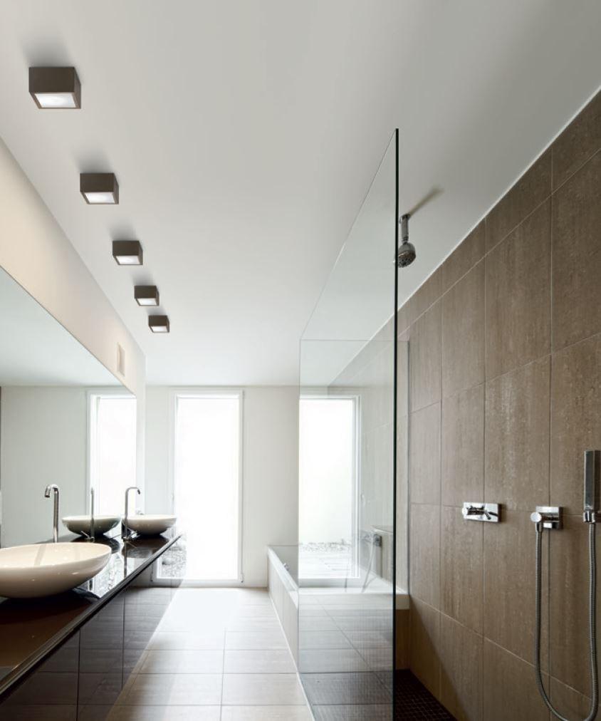 LED aluminium ceiling lamp | Four by Panzeri