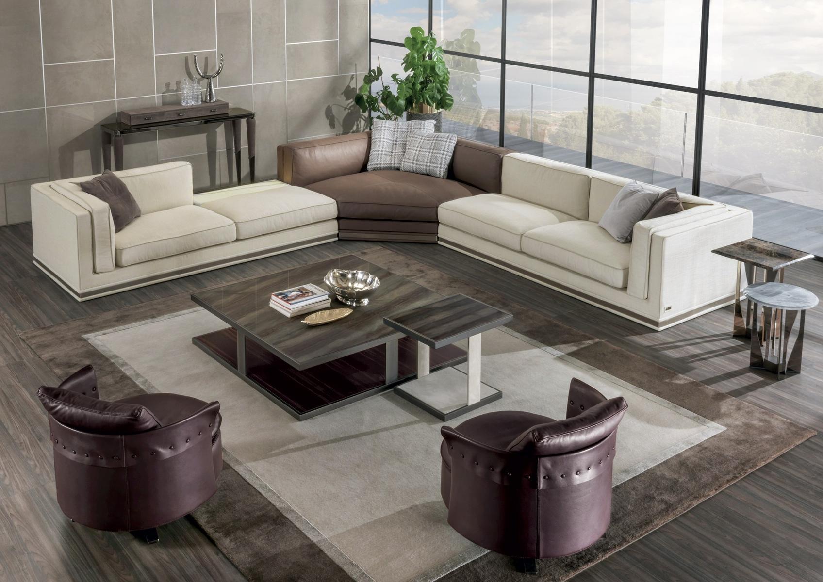 Rectangular veneer console with drawers | Odette by Longhi