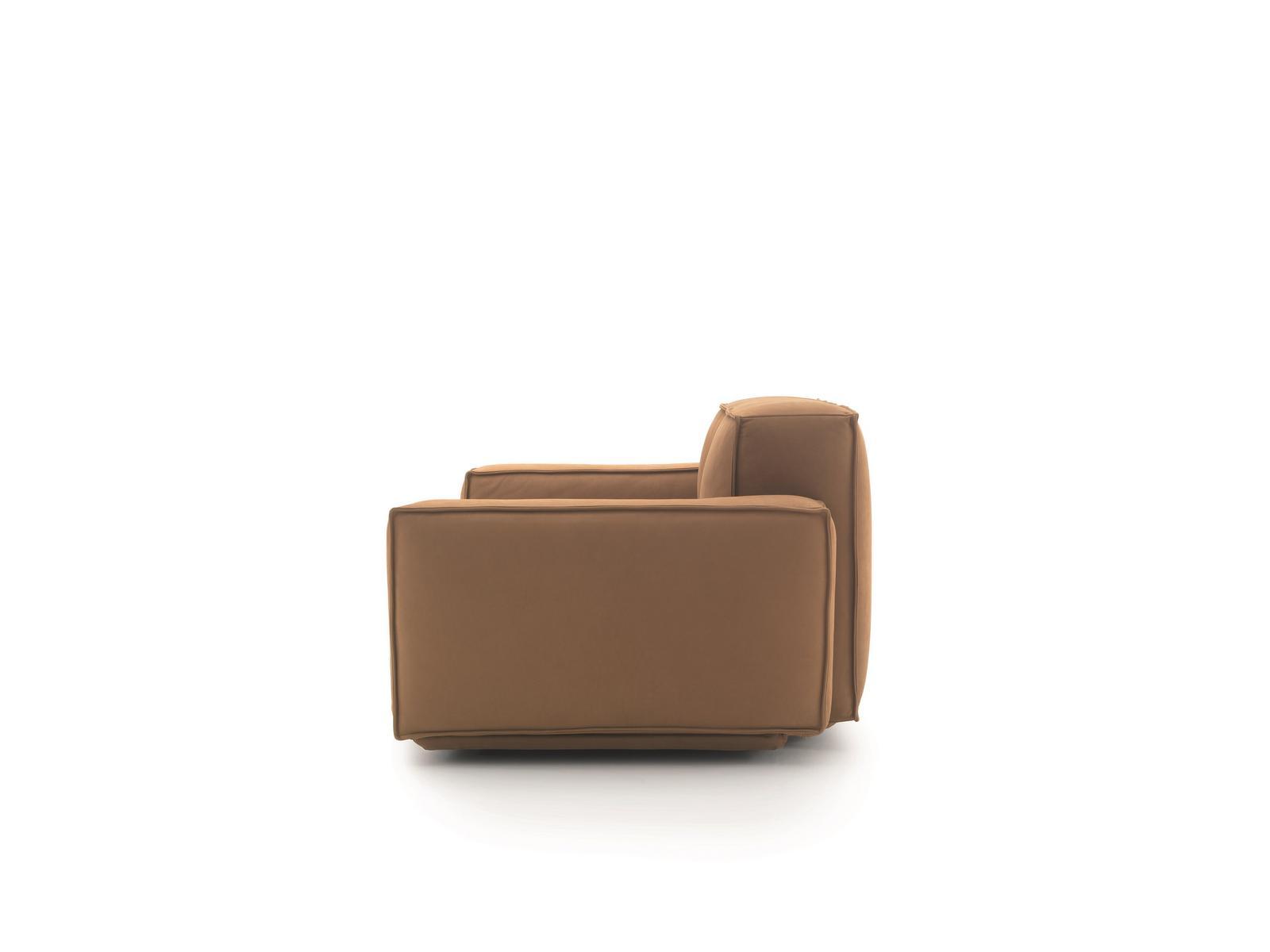 Upholstered 3 seater leather sofa | Marechiaro by Arflex