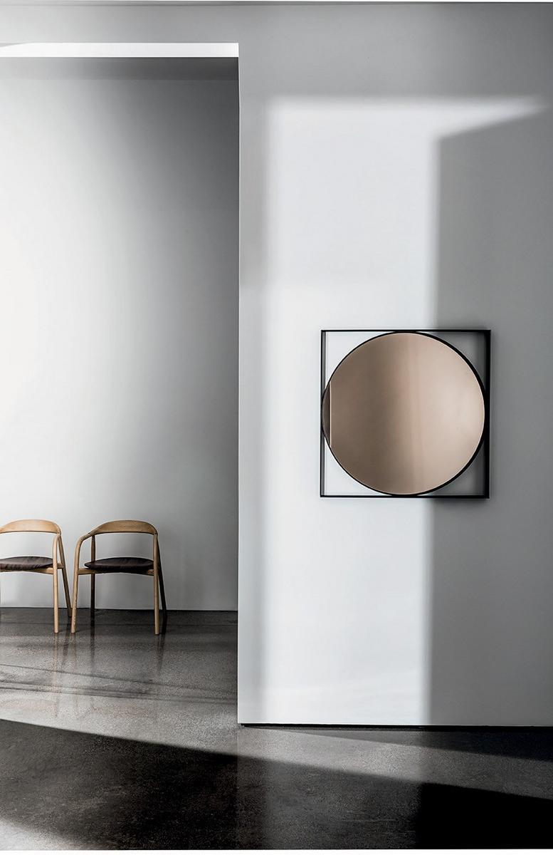Square wall-mounted mirror | Visual Geometric by Sovet