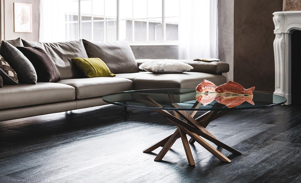 Round wood coffee table | Atari by Cattelan Italia