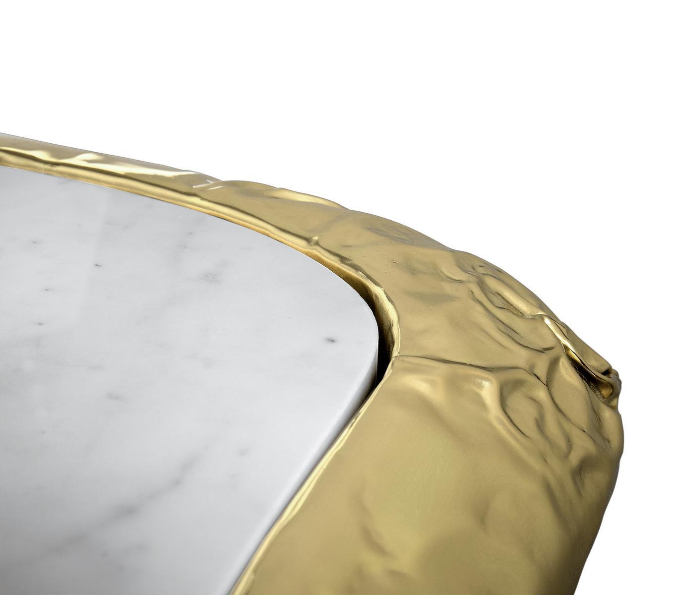 Square Carrara marble coffee table | Stonehenge Carrara by Boca Do Lobo